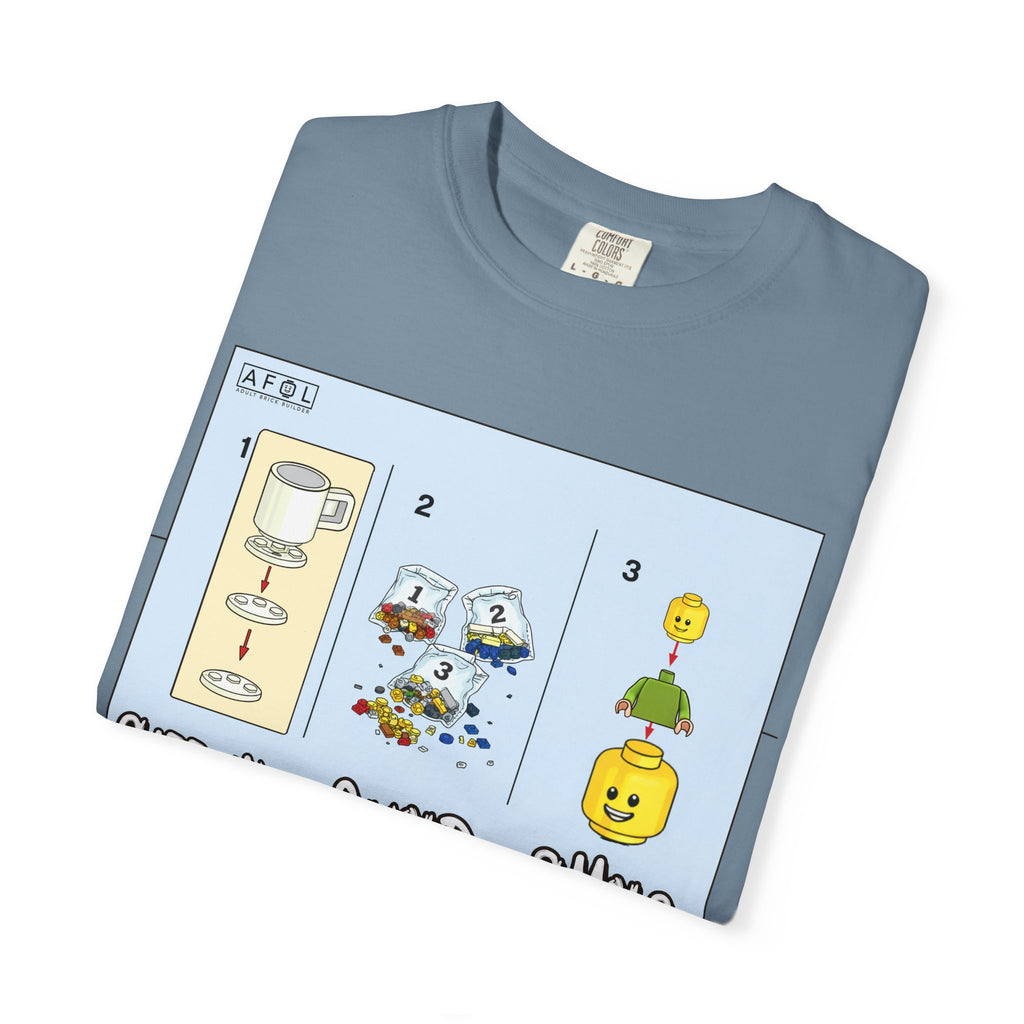 AFOL - Caffine Build and Smile Instructions Tee