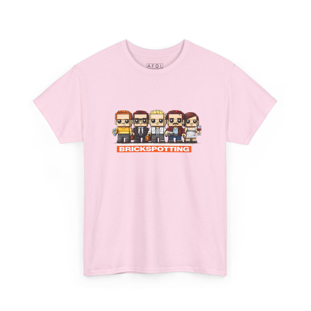 AFOL - Brickspotting Retro Pixel Crew Tee — 'BRICKSPOTTING' Gamer/Collector Shirt