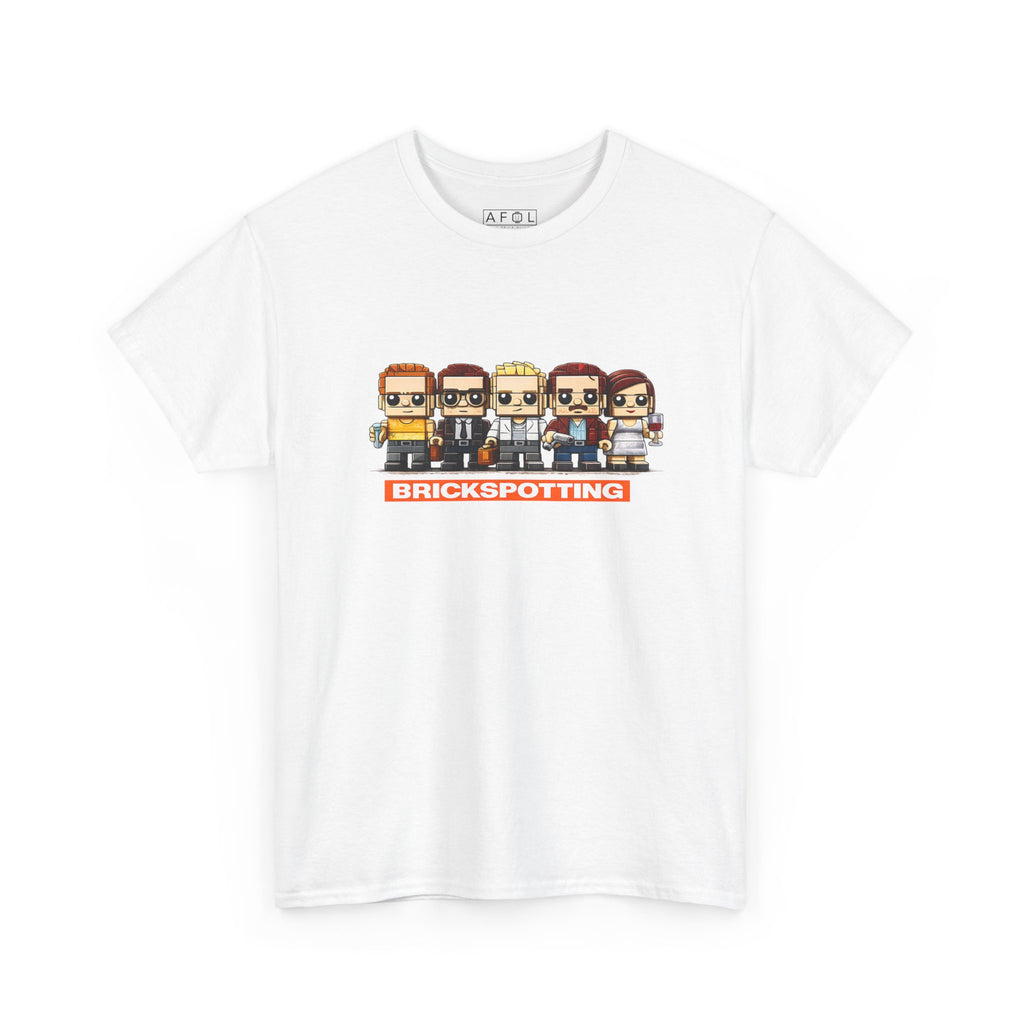 AFOL - Brickspotting Retro Pixel Crew Tee — 'BRICKSPOTTING' Gamer/Collector Shirt