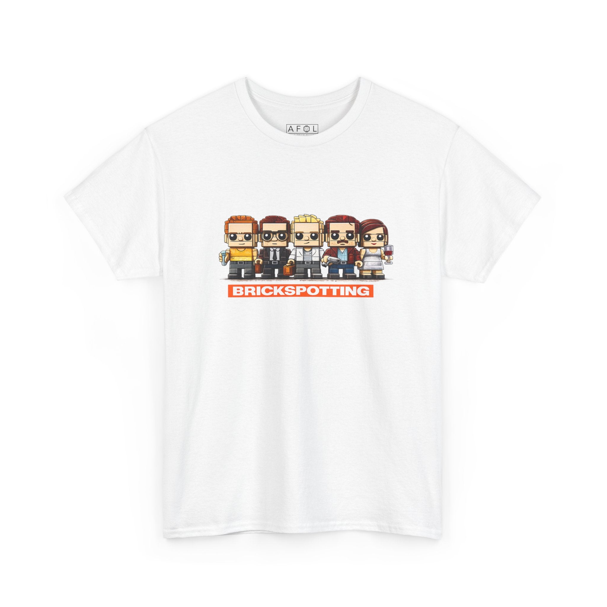 AFOL - Brickspotting Retro Pixel Crew Tee — 'BRICKSPOTTING' Gamer/Collector Shirt