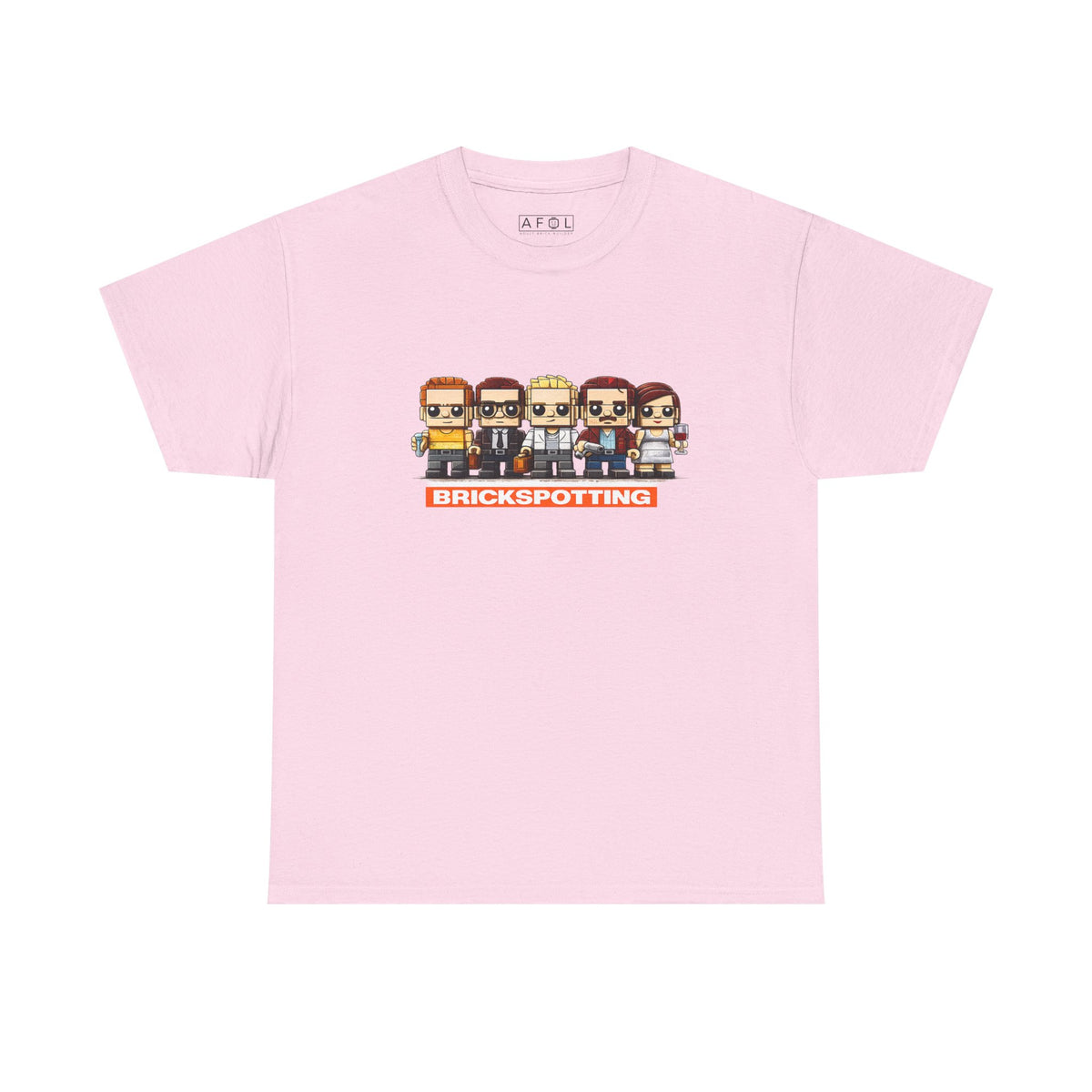AFOL - Brickspotting Retro Pixel Crew Tee — 'BRICKSPOTTING' Gamer/Collector Shirt
