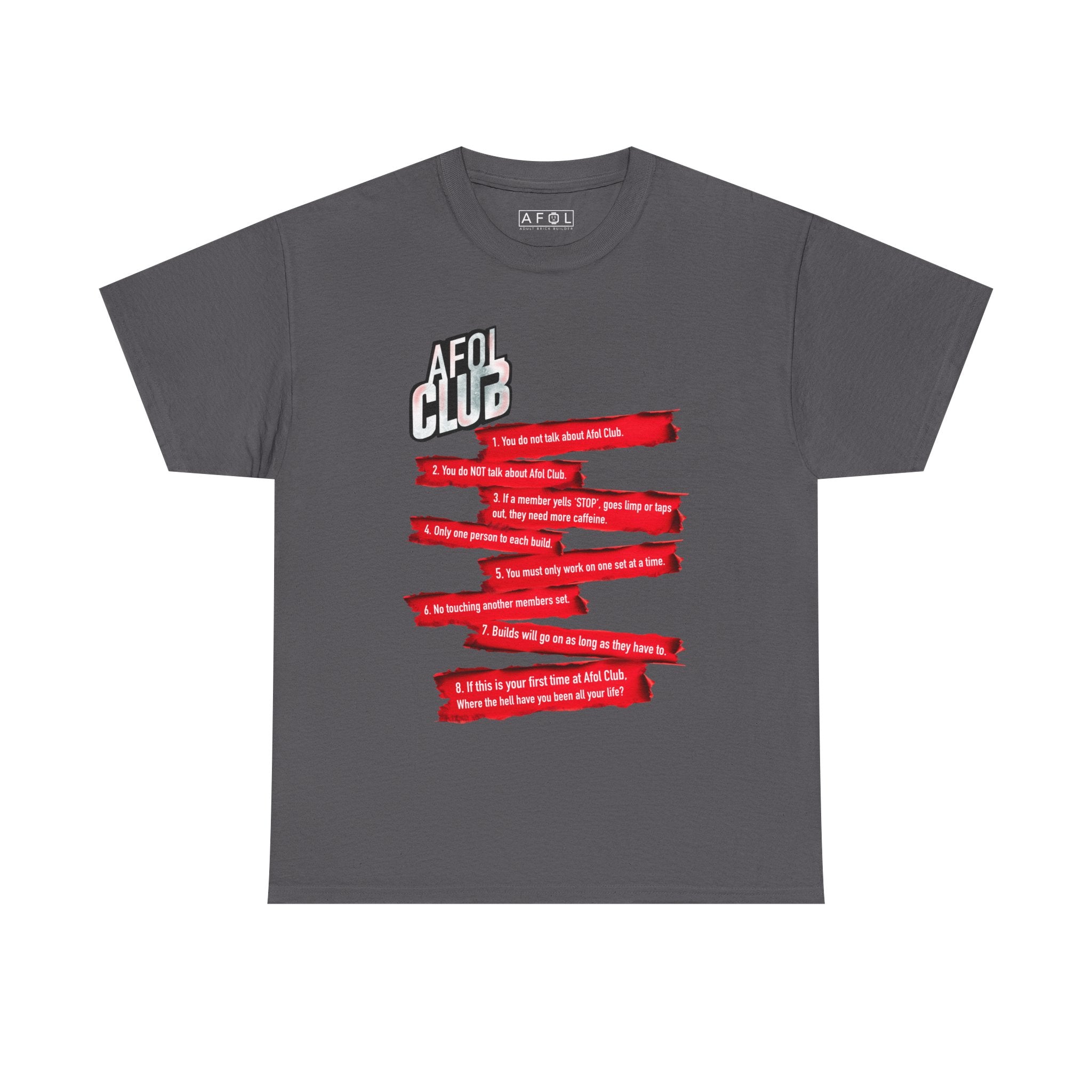 AFOL Club T-Shirt — 'AFOL CLUB' Rules Tee