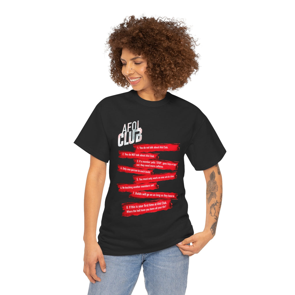 AFOL Club T-Shirt — 'AFOL CLUB' Rules Tee