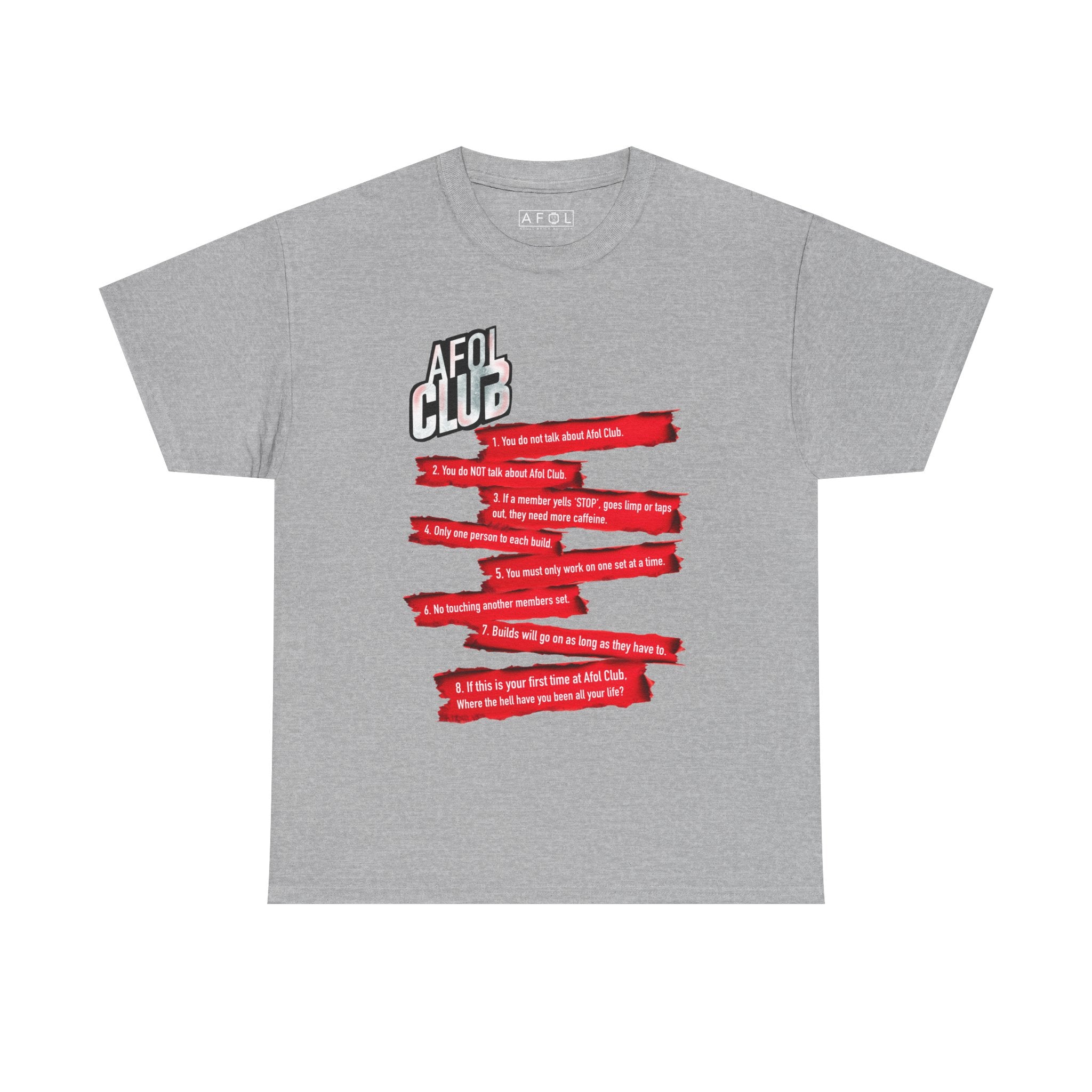 AFOL Club T-Shirt — 'AFOL CLUB' Rules Tee