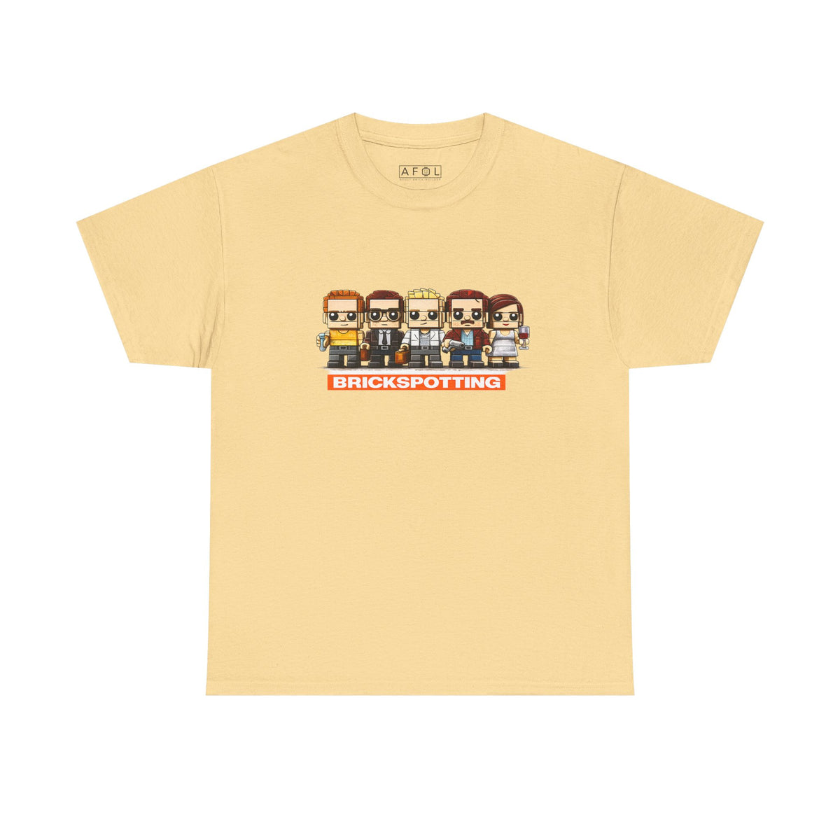 AFOL - Brickspotting Retro Pixel Crew Tee — 'BRICKSPOTTING' Gamer/Collector Shirt