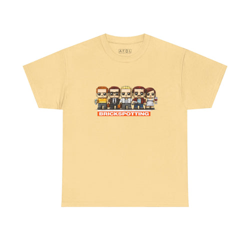 AFOL - Brickspotting Retro Pixel Crew Tee — 'BRICKSPOTTING' Gamer/Collector Shirt