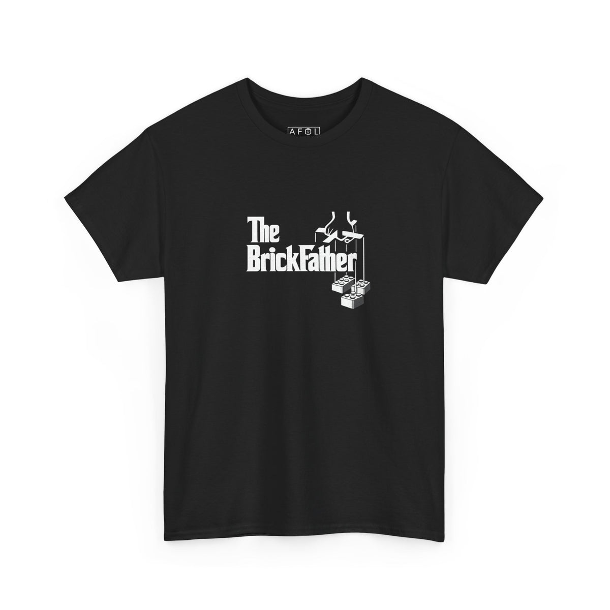 AFOL - The BrickFather Tee — Vintage Adult Brick Building Logo T-Shirt