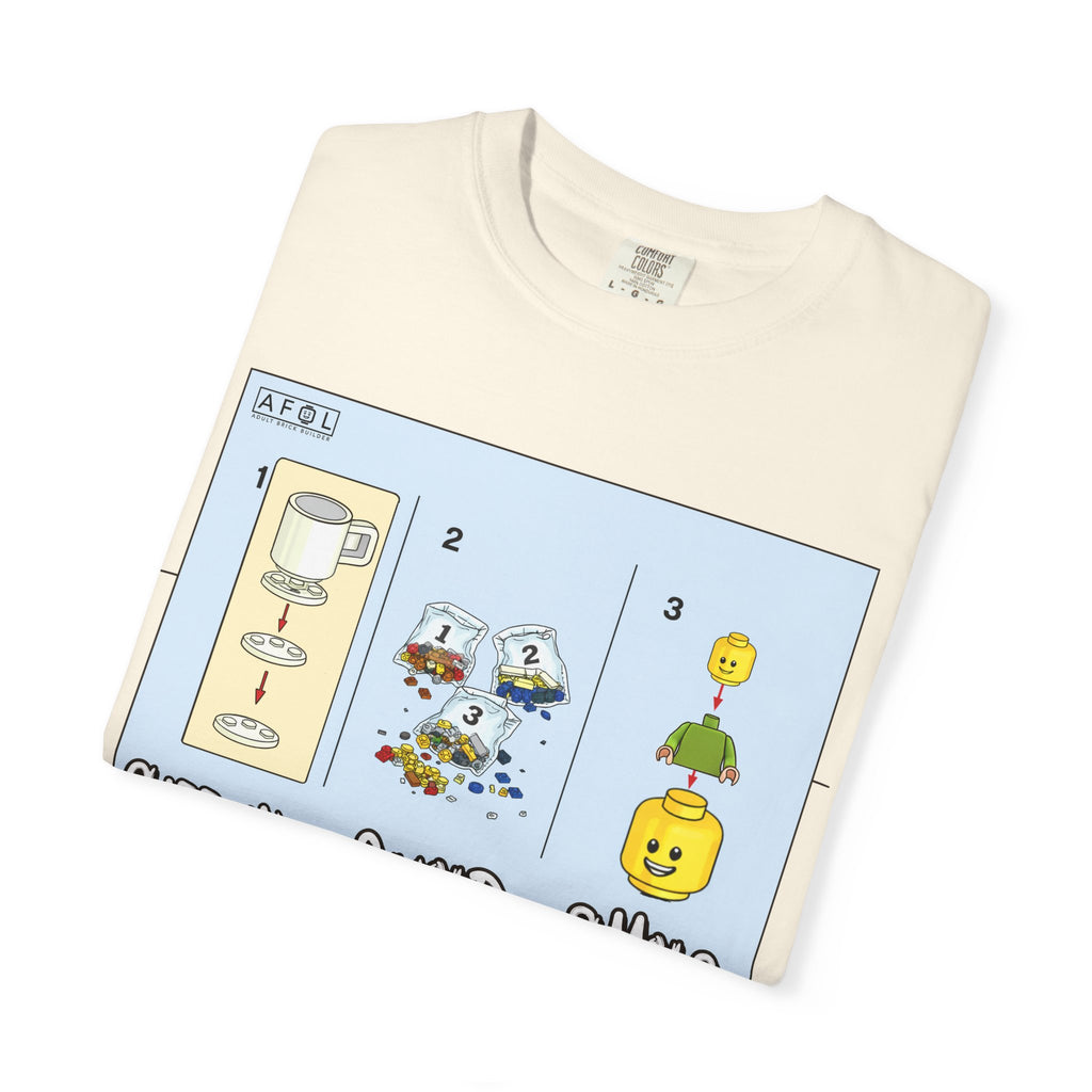 AFOL - Caffine Build and Smile Instructions Tee
