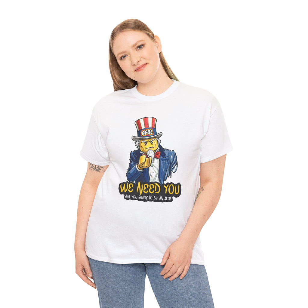 AFOL We Need You - T-Shirt — Funny Patriotic Recruitment Tee for AFOLs