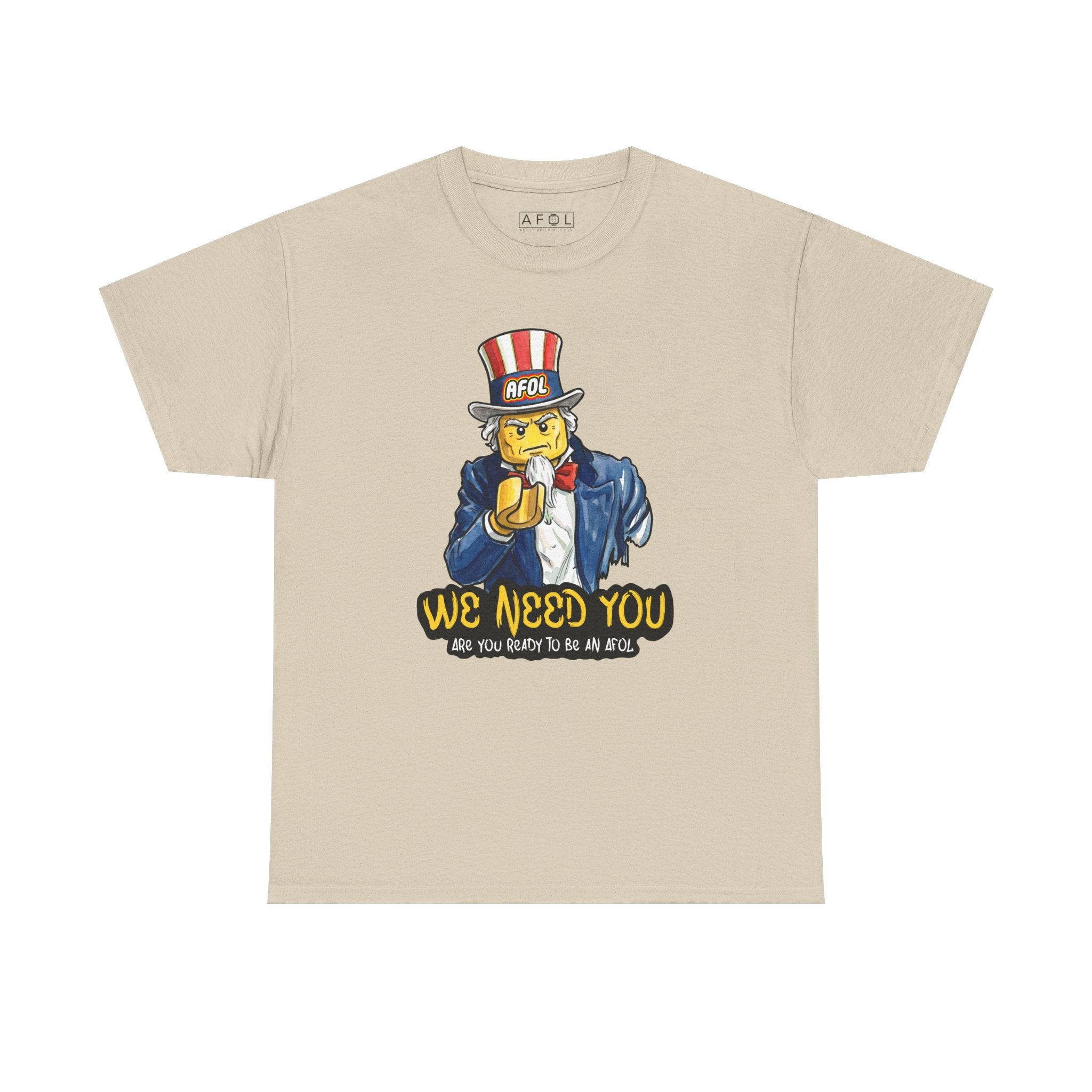AFOL We Need You - T-Shirt — Funny Patriotic Recruitment Tee for AFOLs