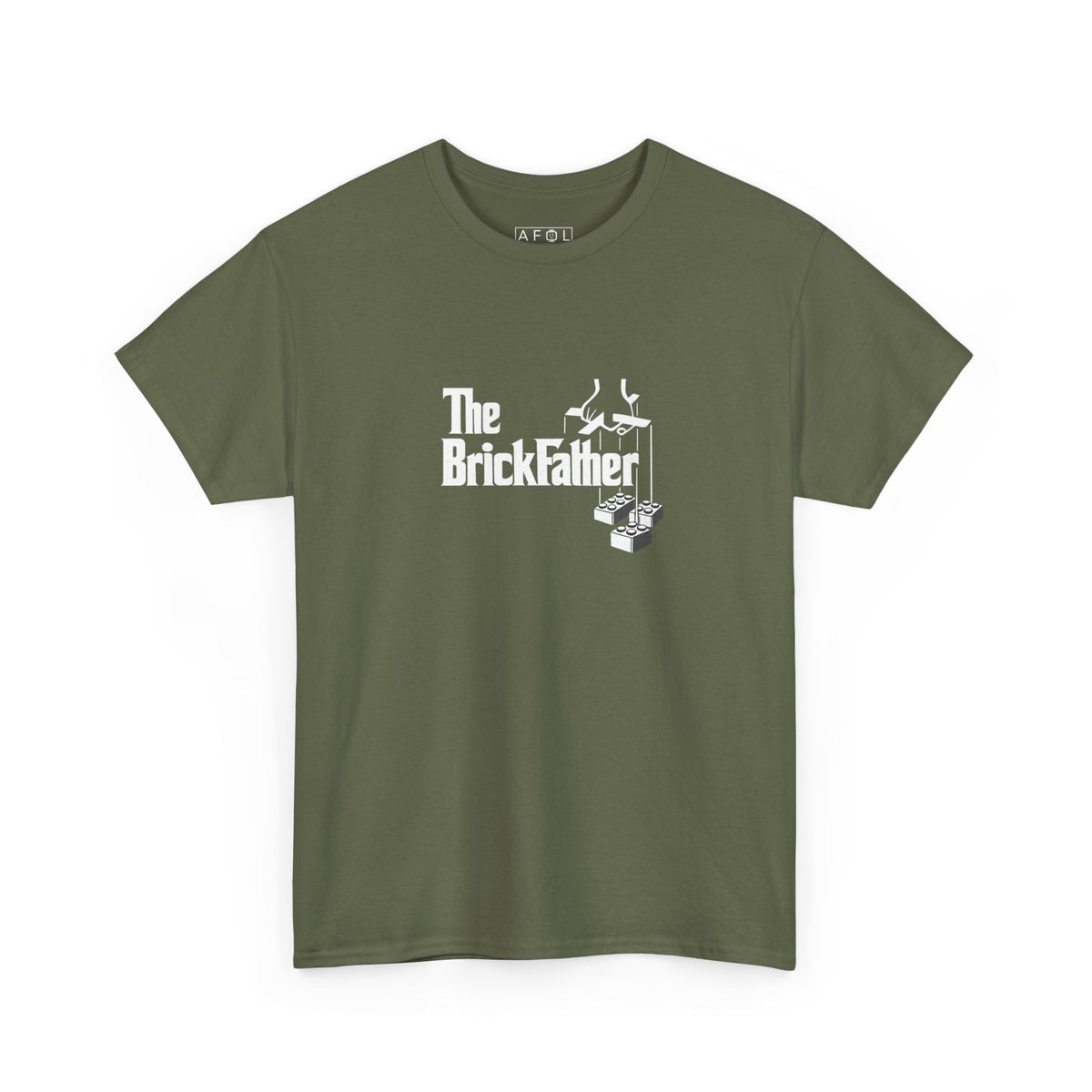 AFOL - The BrickFather Tee — Vintage Adult Brick Building Logo T-Shirt
