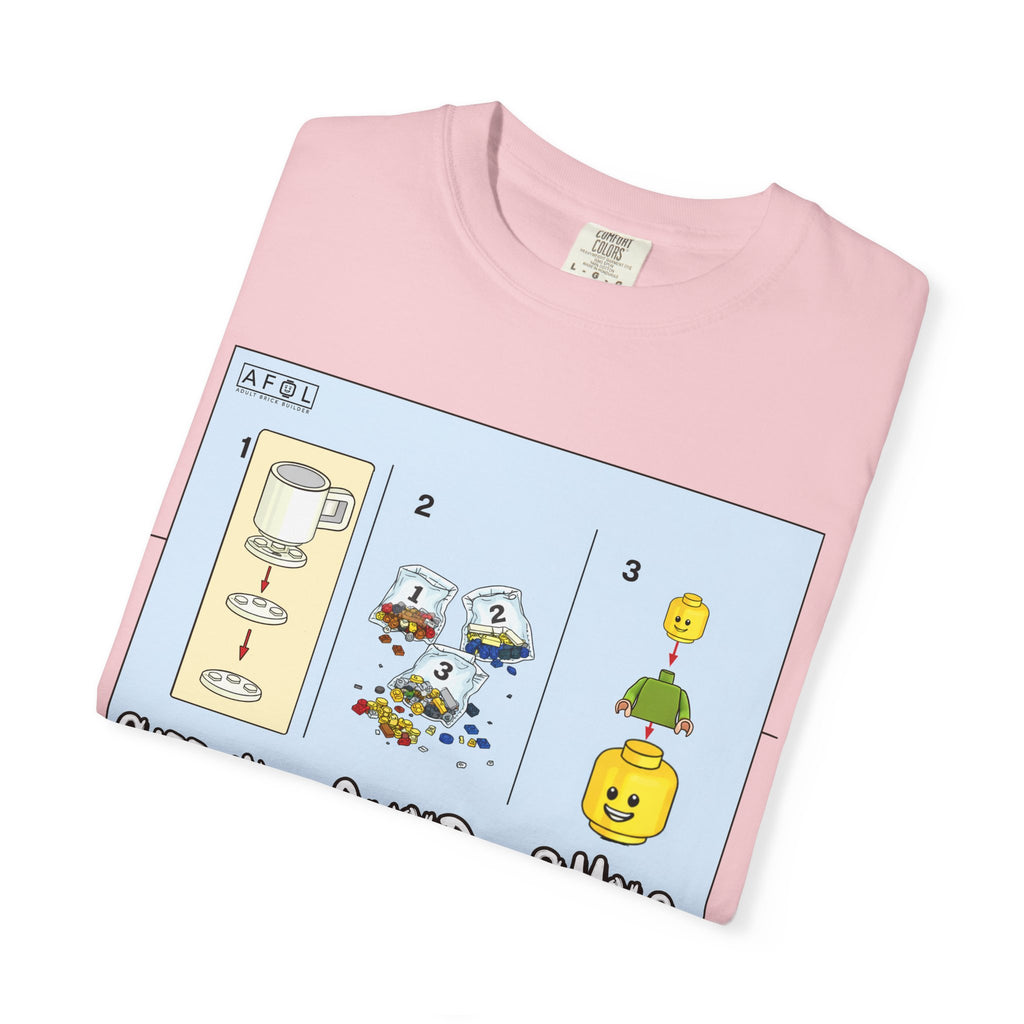AFOL - Caffine Build and Smile Instructions Tee