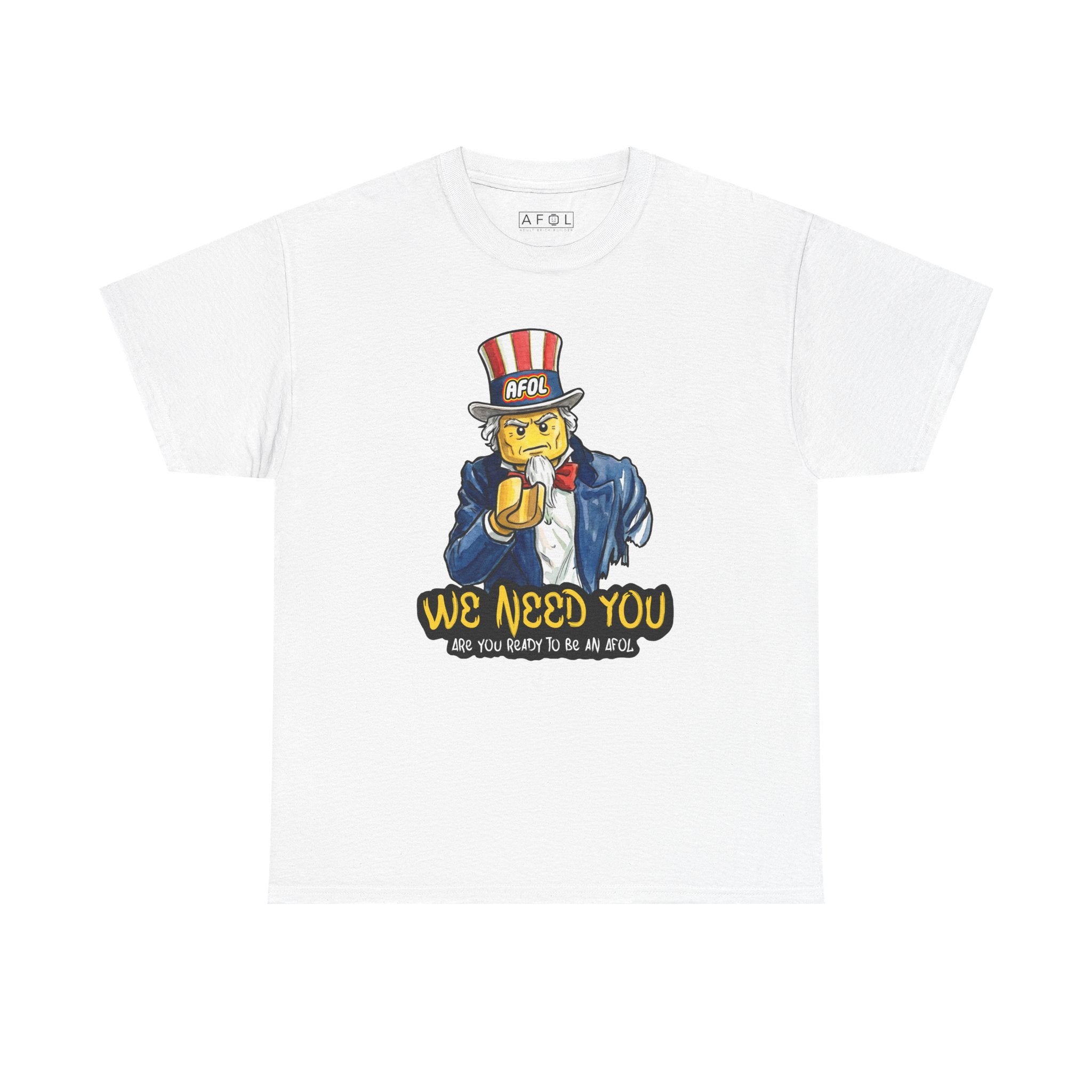 AFOL We Need You - T-Shirt — Funny Patriotic Recruitment Tee for AFOLs