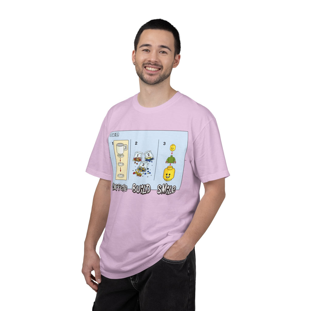 AFOL - Caffine Build and Smile Instructions Tee