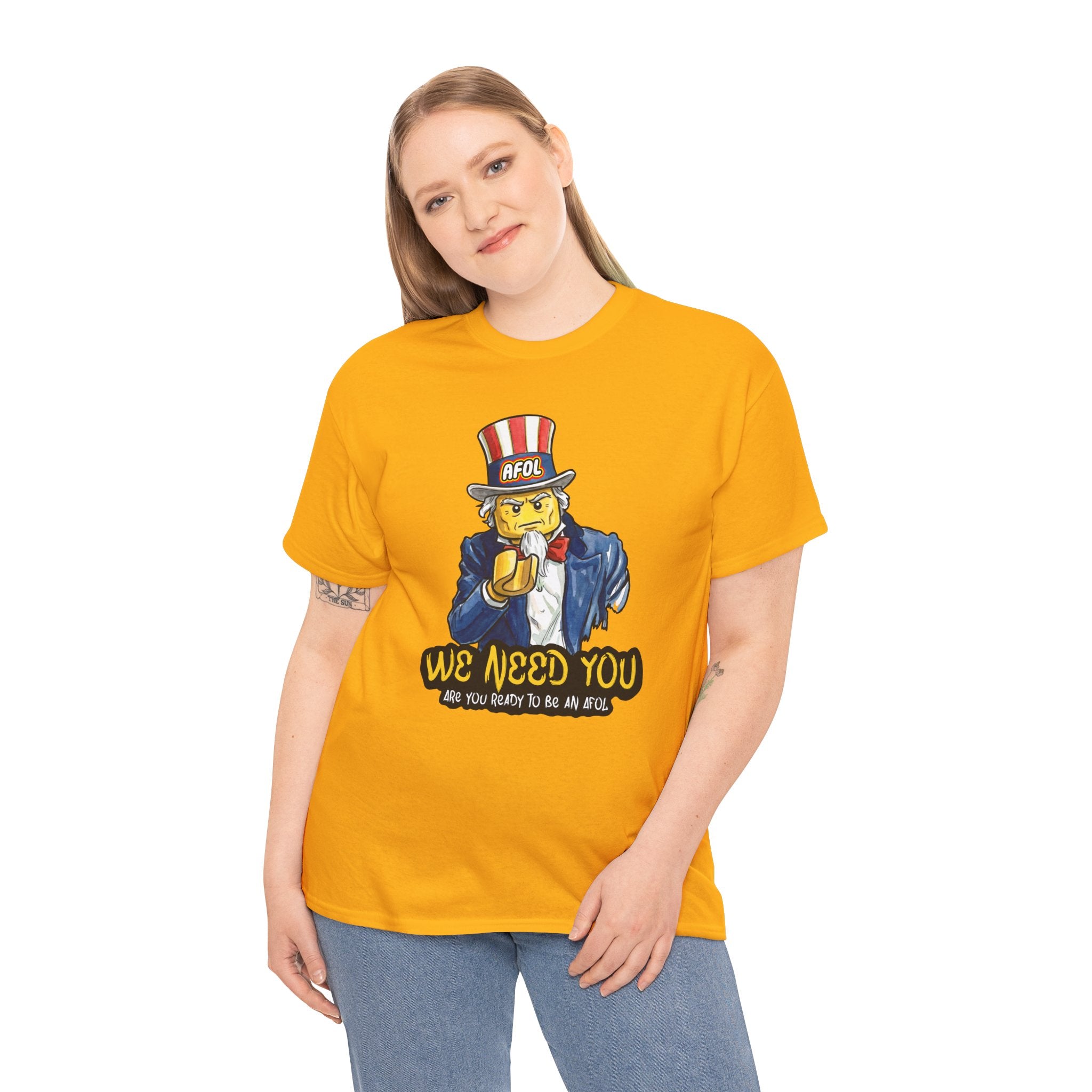 AFOL We Need You - T-Shirt — Funny Patriotic Recruitment Tee for AFOLs