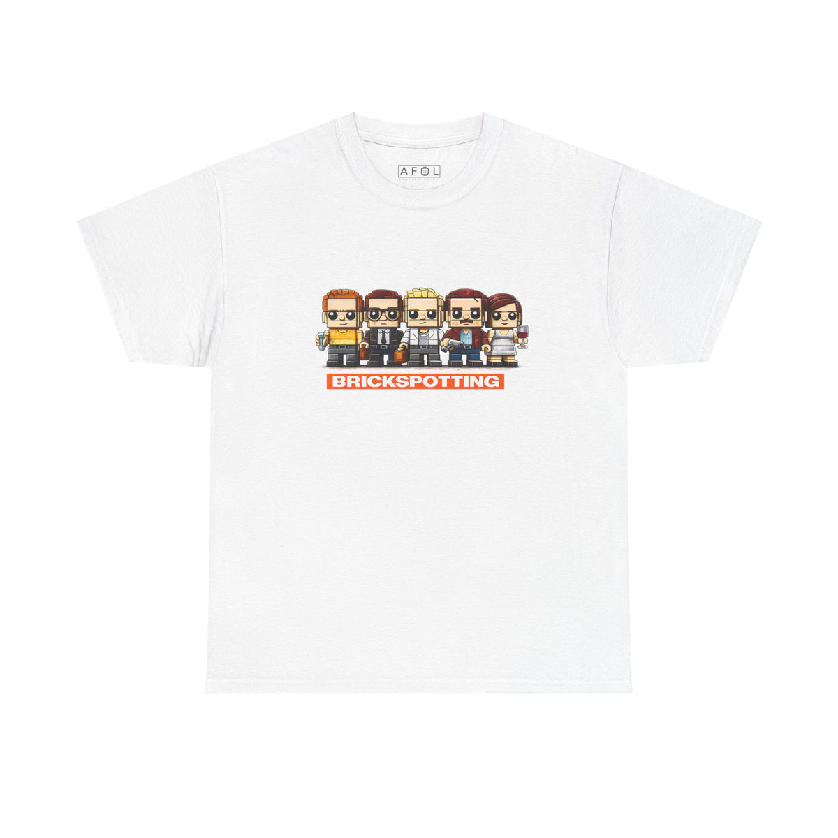 AFOL - Brickspotting Retro Pixel Crew Tee — 'BRICKSPOTTING' Gamer/Collector Shirt