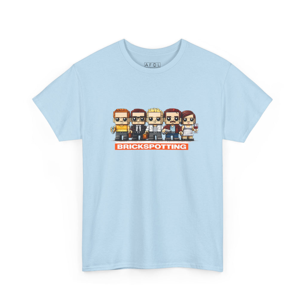 AFOL - Brickspotting Retro Pixel Crew Tee — 'BRICKSPOTTING' Gamer/Collector Shirt