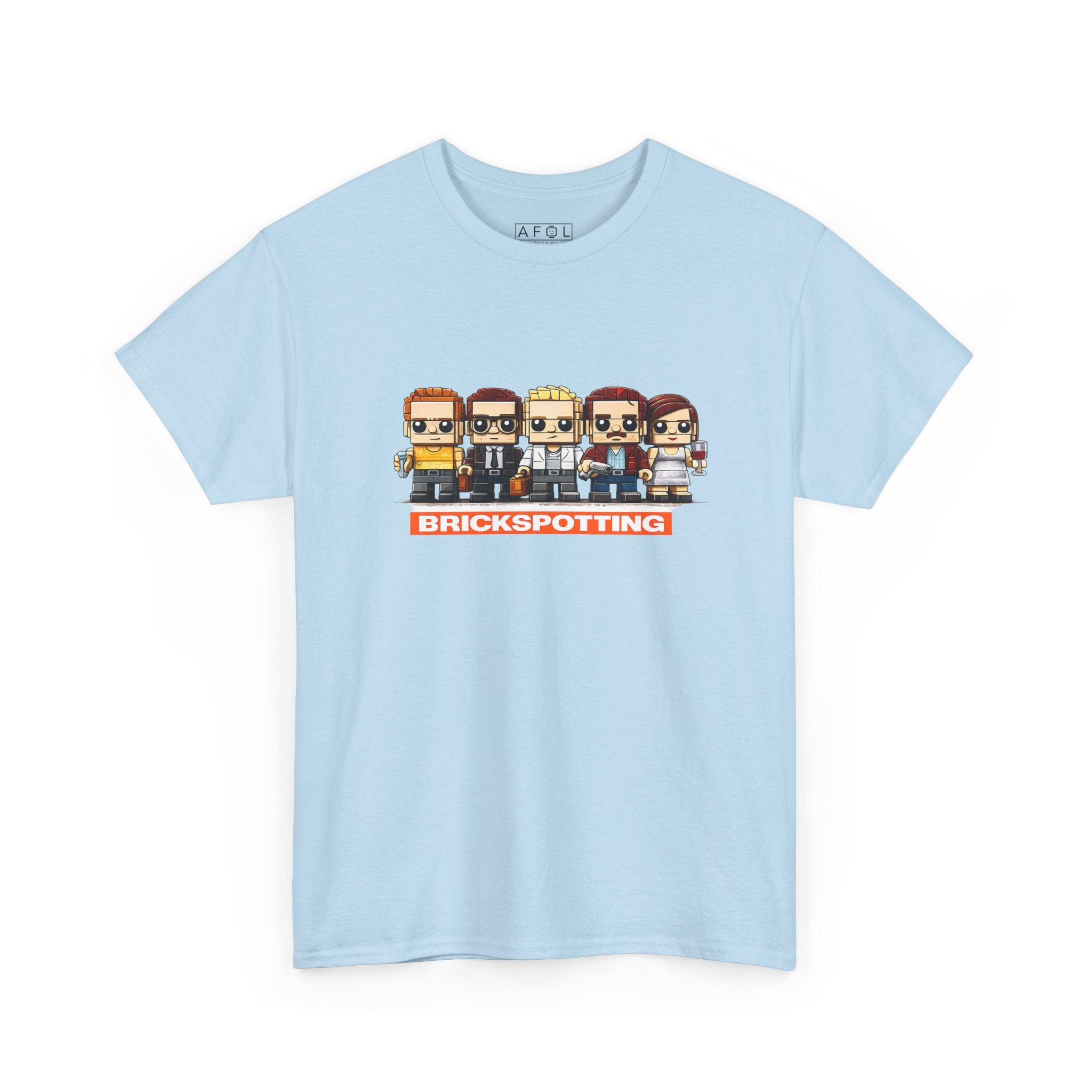 AFOL - Brickspotting Retro Pixel Crew Tee — 'BRICKSPOTTING' Gamer/Collector Shirt