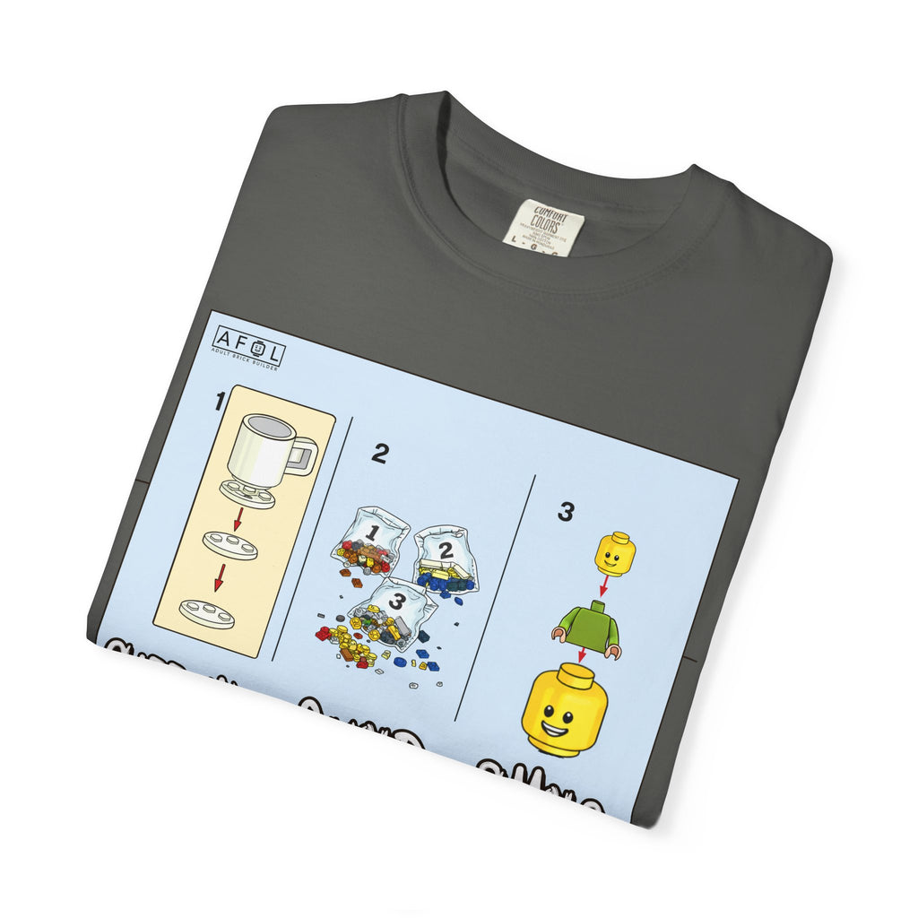 AFOL - Caffine Build and Smile Instructions Tee