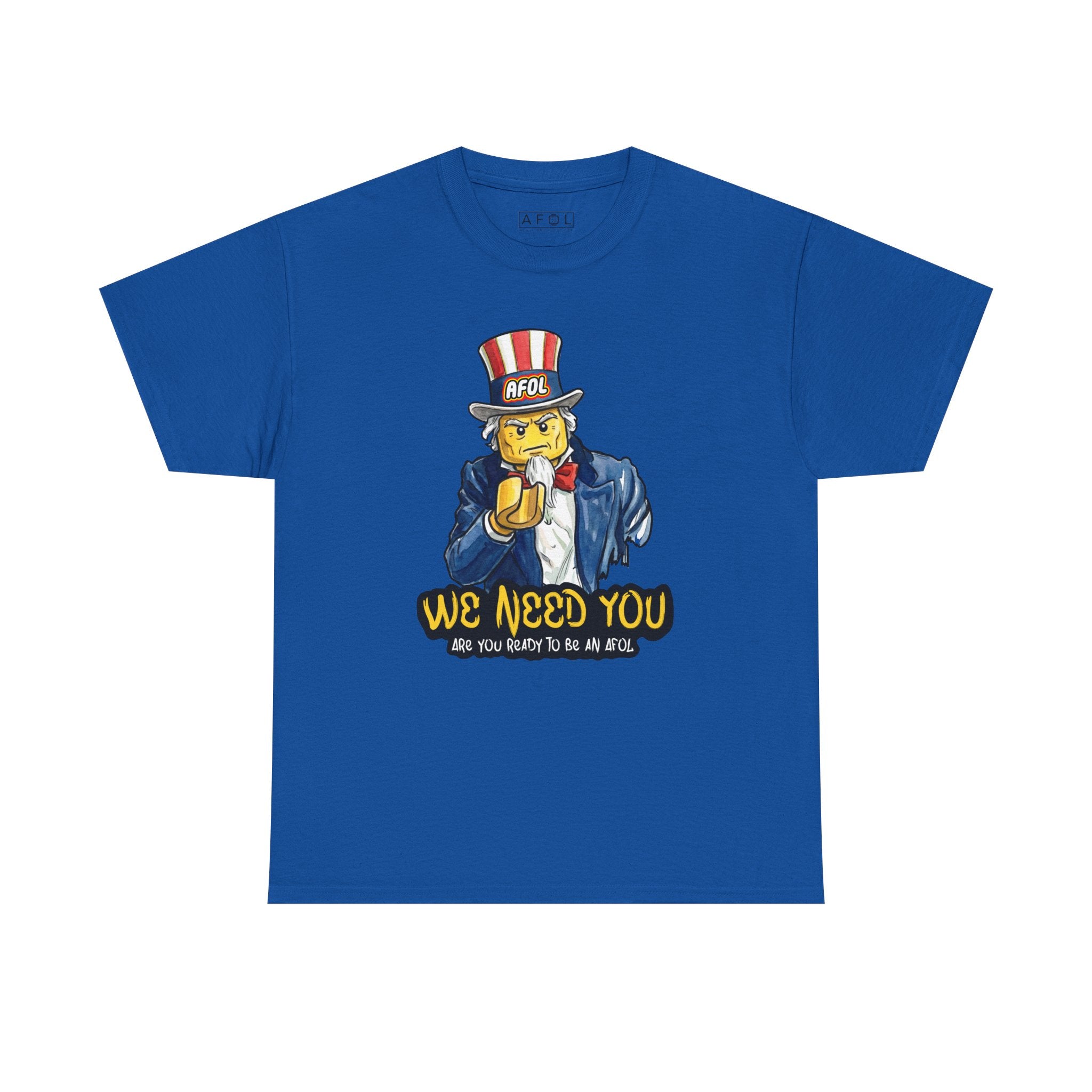 AFOL We Need You - T-Shirt — Funny Patriotic Recruitment Tee for AFOLs