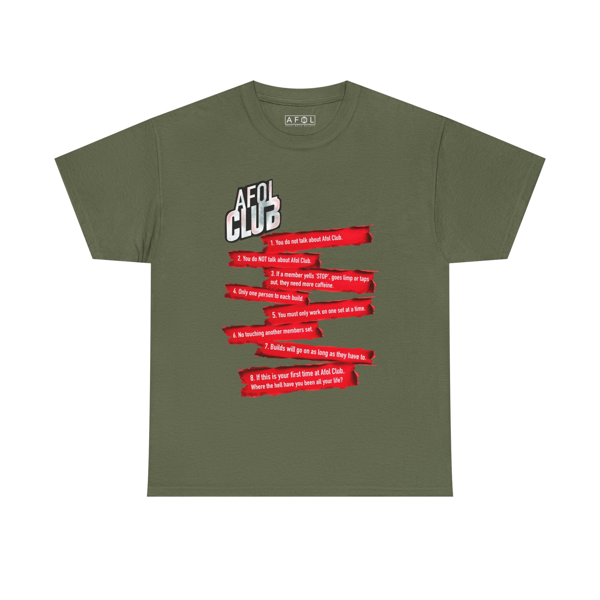 AFOL Club T-Shirt — 'AFOL CLUB' Rules Tee