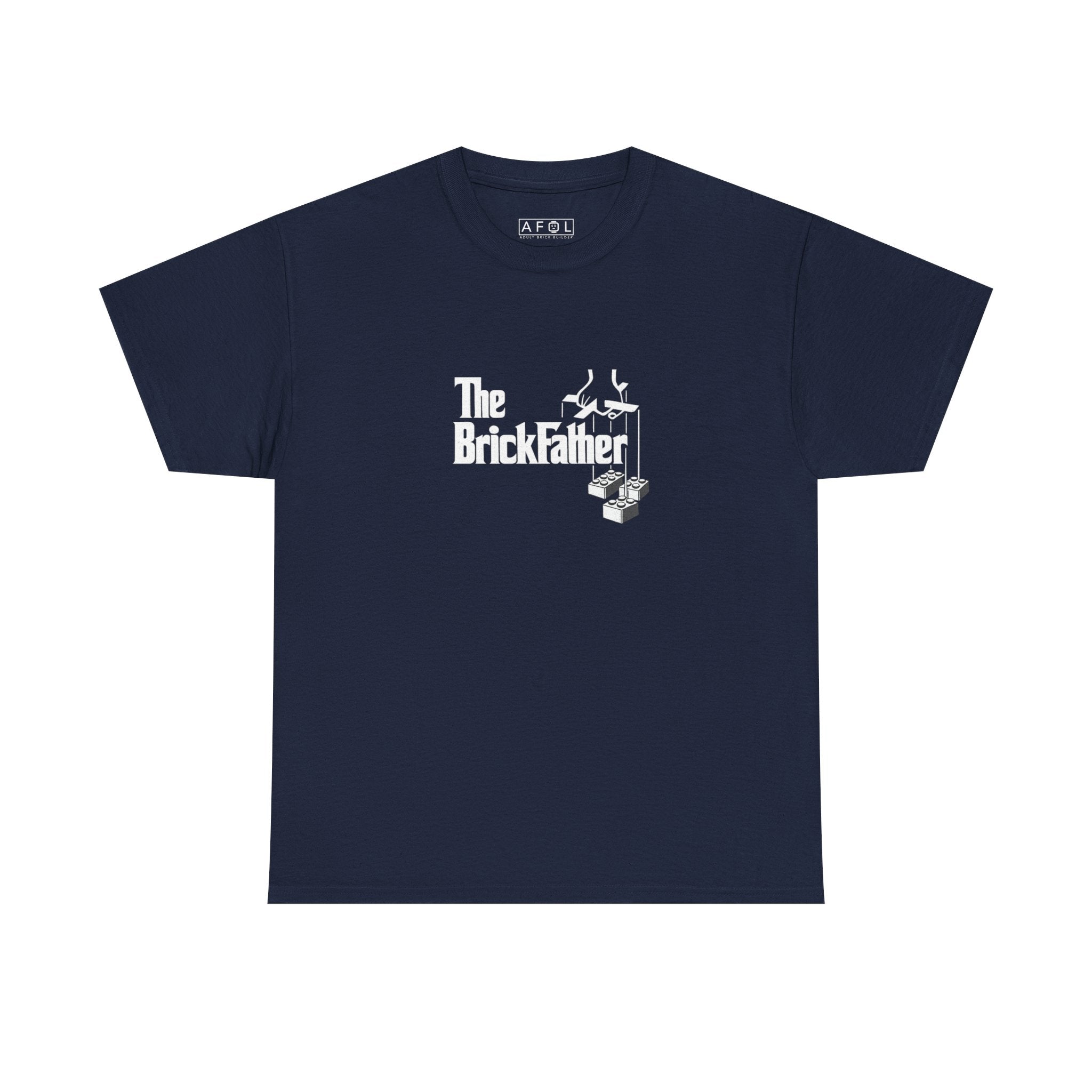 AFOL - The BrickFather Tee — Vintage Adult Brick Building Logo T-Shirt