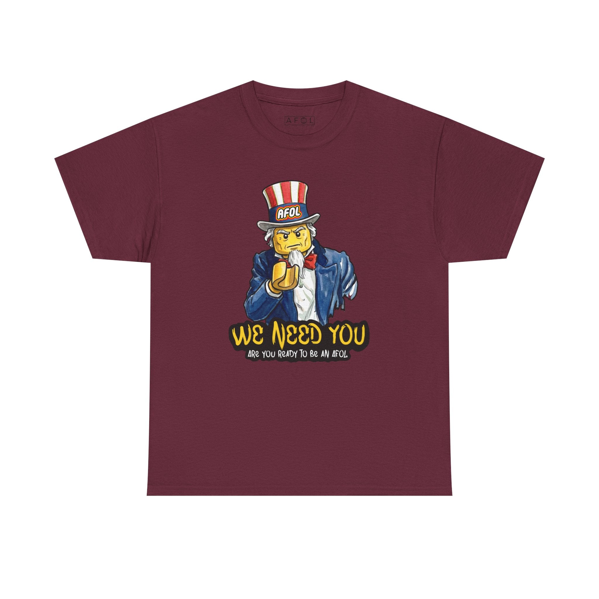 AFOL We Need You - T-Shirt — Funny Patriotic Recruitment Tee for AFOLs