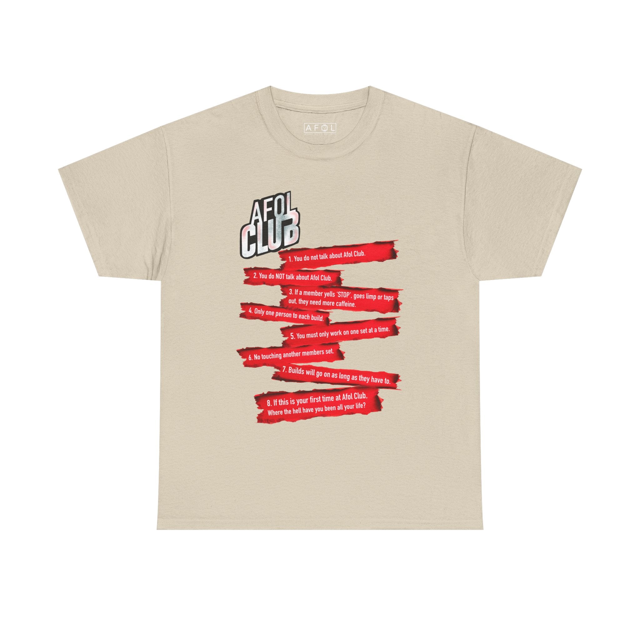 AFOL Club T-Shirt — 'AFOL CLUB' Rules Tee