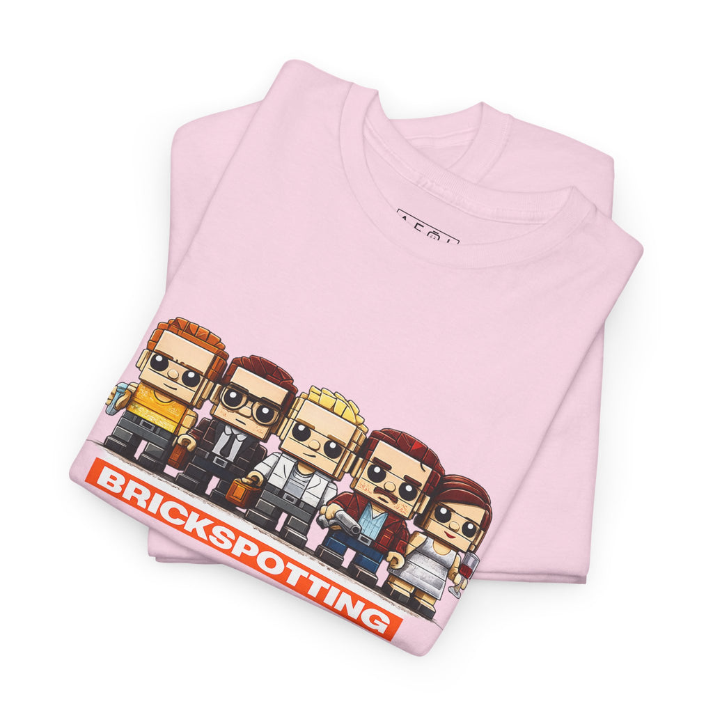 AFOL - Brickspotting Retro Pixel Crew Tee — 'BRICKSPOTTING' Gamer/Collector Shirt