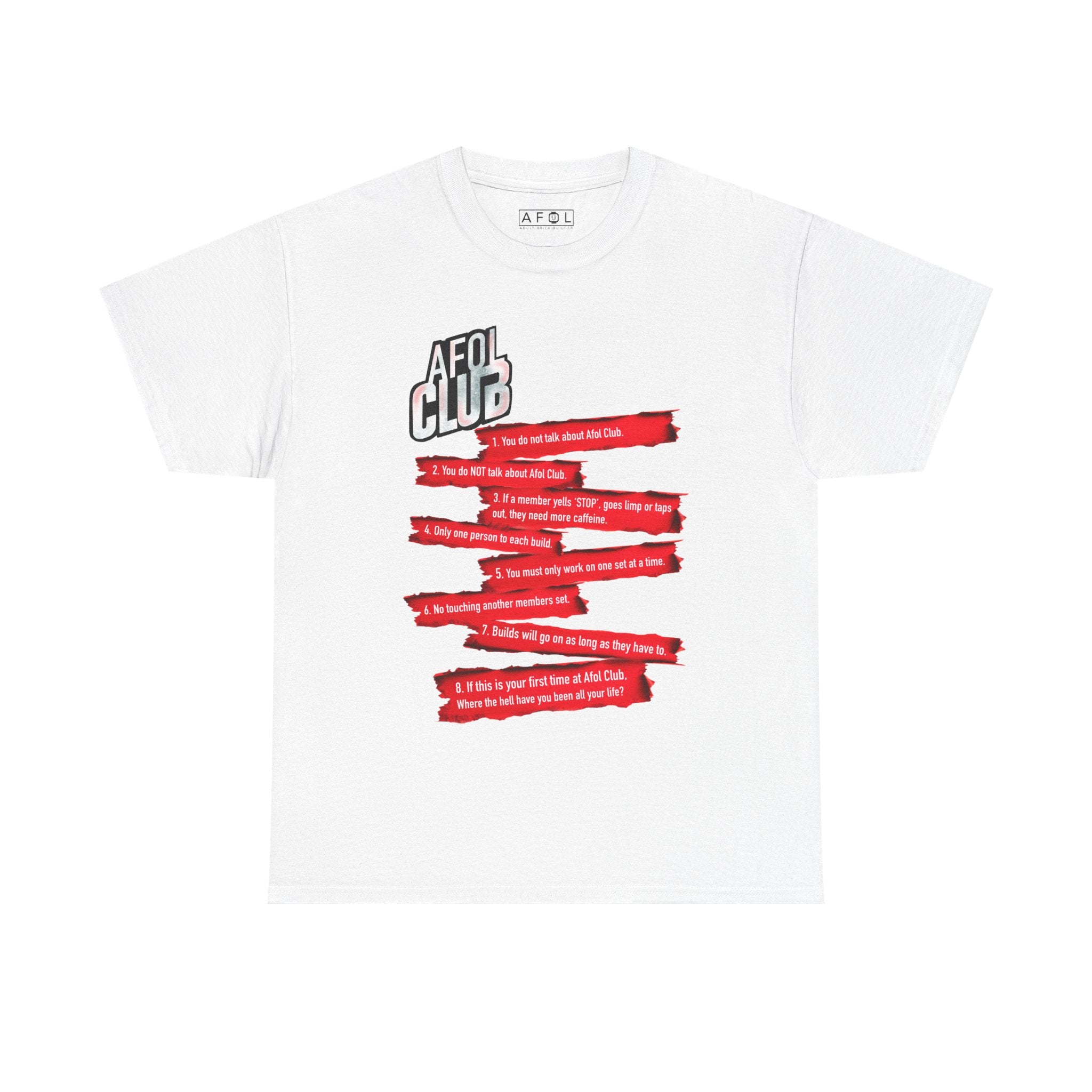 AFOL Club T-Shirt — 'AFOL CLUB' Rules Tee