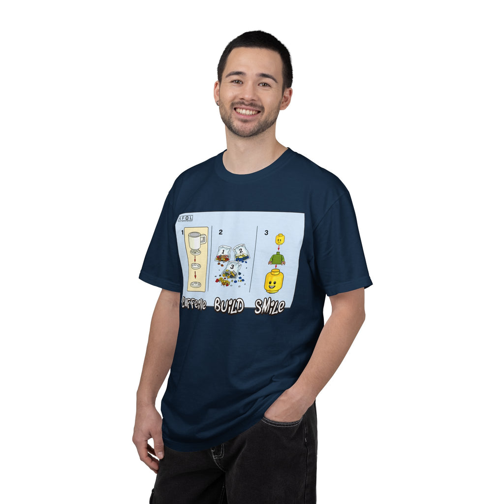 AFOL - Caffine Build and Smile Instructions Tee