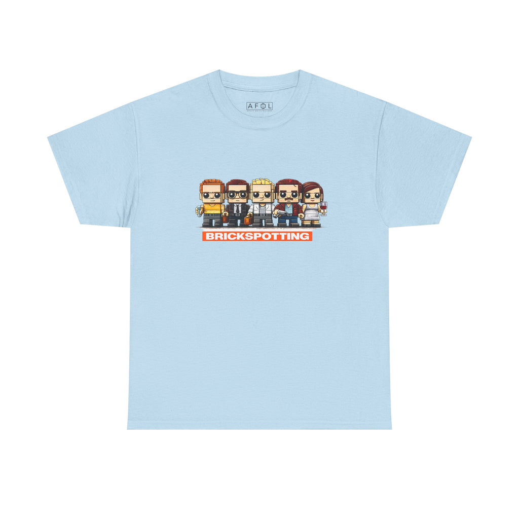AFOL - Brickspotting Retro Pixel Crew Tee — 'BRICKSPOTTING' Gamer/Collector Shirt