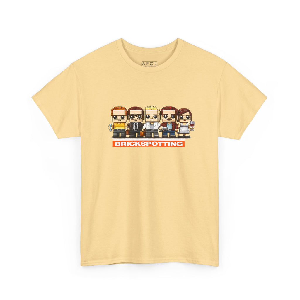 AFOL - Brickspotting Retro Pixel Crew Tee — 'BRICKSPOTTING' Gamer/Collector Shirt