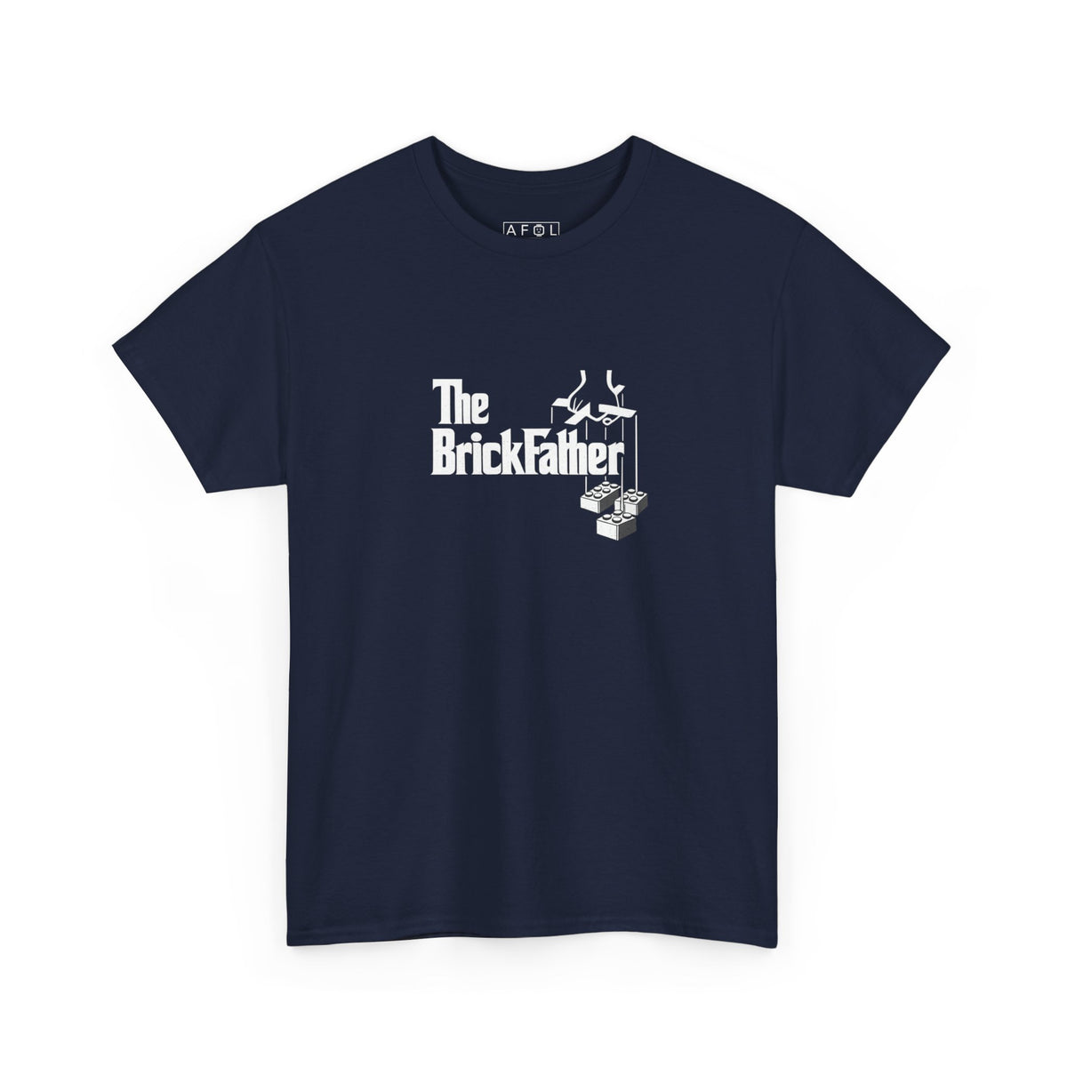 AFOL - The BrickFather Tee — Vintage Adult Brick Building Logo T-Shirt